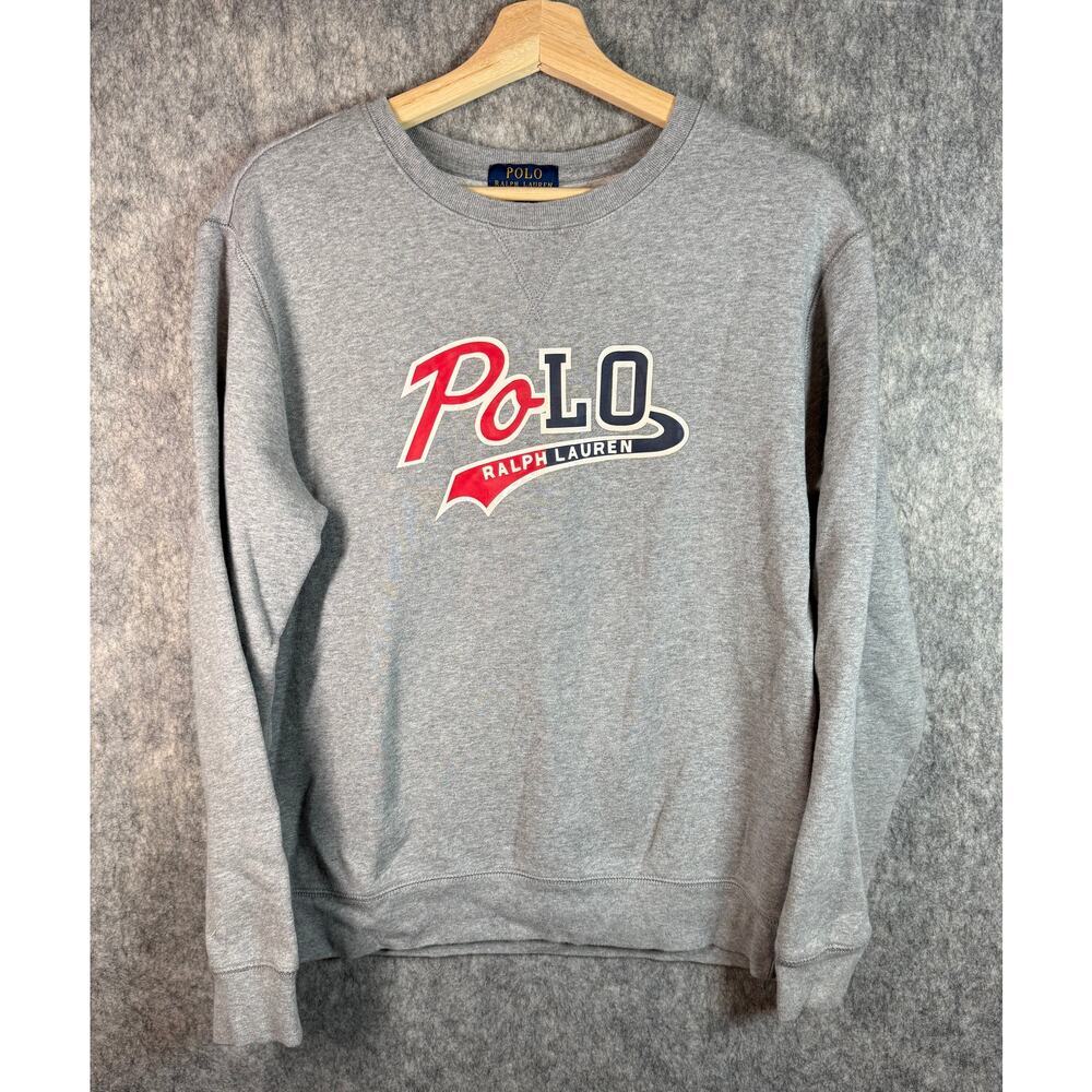 Polo Ralph Lauren Boys Gray XL (18-20) Fleece Crewneck Sweatshirt